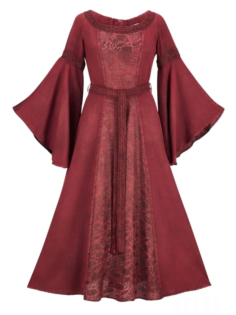 Holy Clothing Renaissance Fair Dress XL/1X (14-16) Burgundy NWT - Picture 1 of 9